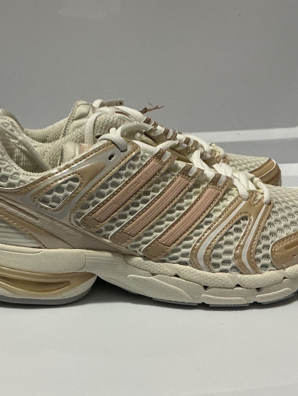 Adidas Adistar Control 5 W Women's Sneakers Size 7.5 Cream Gold New With Tags